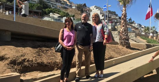 Inauguración de la playa del quinto sector de Reñaca en post de la inclusión accesibilidad !!